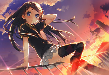 Miyaguchi Hiromi, anime-girl, anime, artist, artwork, digital-art HD wallpaper