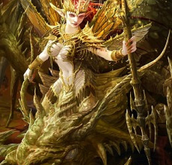 Spider Queen, golden, art, spider, beautiful, pink hair, long hair, beauty, dark, woman, lady, darkness, fantasy, abstract, queen, fantasy woman, female HD wallpaper