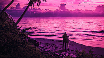 With You Everything Is Beautiful, love, couple, artist, artwork, digital-art, deviantart HD wallpaper