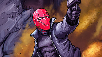 Red Hood Shooting, red-hood, superheroes, artist, artwork, digital-art, deviantart HD wallpaper