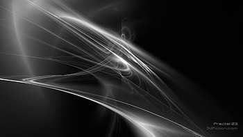 Abstract, Fractal, Black & White HD wallpaper