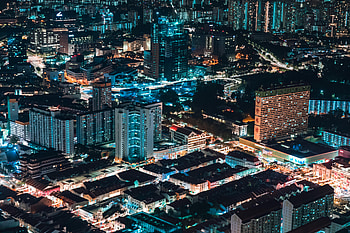 Cities, Architecture, Building, Night City, Apartments HD wallpaper