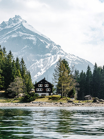 Mountain House, Houses HD phone wallpaper