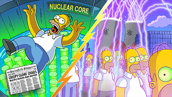 Fortnite x The Simpsons: Nuclear Homer, video game, Fortnite, The Simpsons, Homer Simpson HD wallpaper