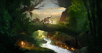 Big Friend Art, deviantart, elephant, friends, artist HD wallpaper