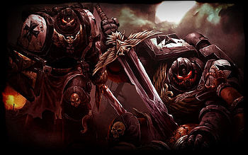 Hell Guards, sword, fantasy, guards, creature, dark, demon, warrior HD wallpaper
