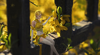 Spring Girl , artist, artwork, digital-art, artstation HD wallpaper