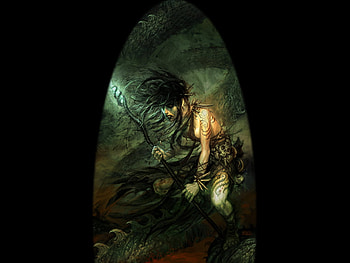 Jaga, creature, fantasy, female HD wallpaper