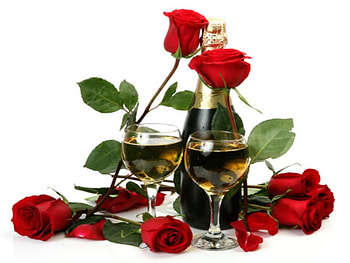 HAPPY NEW YEAR, champagne, roses, 2013 HD wallpaper
