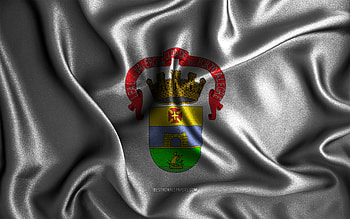 Porto Alegre flag, , silk wavy flags, brazilian cities, Day of Porto Alegre, Flag of Porto Alegre, fabric flags, 3D art, Porto Alegre, cities of Brazil, Porto Alegre 3D flag HD wallpaper
