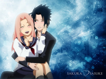 sakura love sassuke, naruto shippuden, sakura, sassuke, naruto, sakura and sassuke HD wallpaper