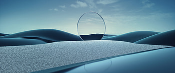 Mirror surreal, Blue fusion nature, Clear sky background, Captivating visuals HD wallpaper