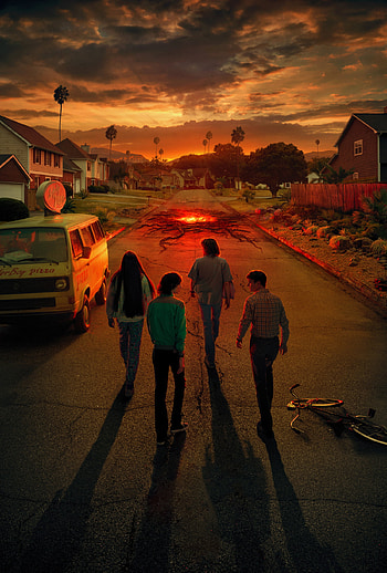 ST4 poster 004, willbyers, mikewheeler, strangerthings HD phone wallpaper