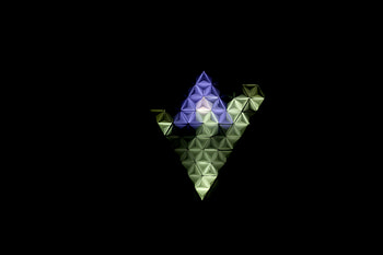 Art, Dark, Backlight, Illumination, Triangle, Origami HD wallpaper