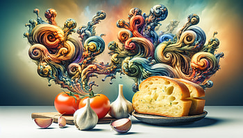 Garlic Bread Delight, garlic bread, tomato, cheese HD wallpaper