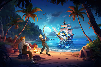 Key Art Poster Sea Fantasy Banner , video game HD wallpaper