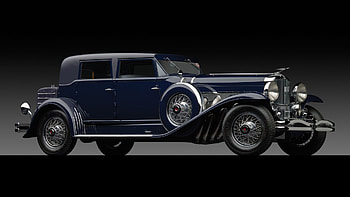 Blue-retro-car, retro, wheel, car, Blue HD wallpaper
