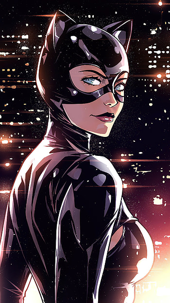 Catwoman, Darkness, City, Sony Xperia HD phone wallpaper