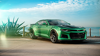 Green Camaro , cars , High-resolution , Chevrolet performance cars HD wallpaper