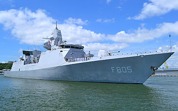 HNLMS Evertsen, F805, Royal Netherlands Navy, NATO, Dutch frigate, De Zeven Provincien-class frigate, warships HD wallpaper