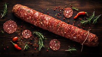 Delicious Gourmet Salami for Foodies, food, salami HD wallpaper