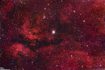 Red space HD wallpaper