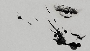 The Bride: Monochrome Ink Portrait — HD wallpaper