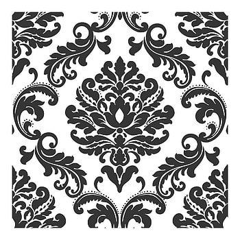 Ariel Black and White Damask Peel and Stick HD phone wallpaper