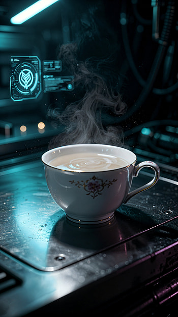 Neon Steep — White Tea, Steam HD phone wallpaper