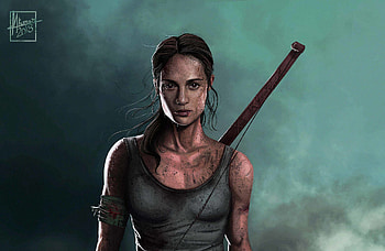 Tomb Raider Alicia Vikander Artwork, tomb-raider-movie, tomb-raider, 2018-movies, alicia-vikander, lara-croft, artist, artwork, artstation HD wallpaper