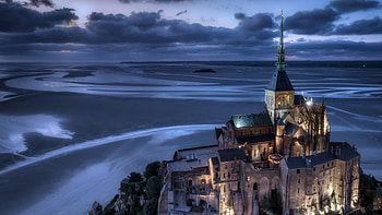 Mont Saint Michel HD wallpaper