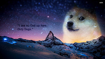 doge in sky HD wallpaper