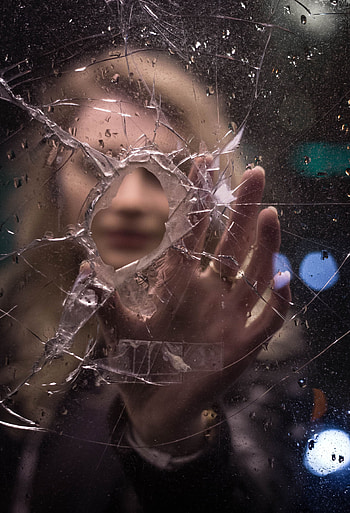 Hand, Miscellanea, Miscellaneous, Glass, Cracks, Crack, Touching, Touch HD phone wallpaper