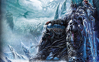Lich King, WoW , Epic battle, Frozen throne HD wallpaper