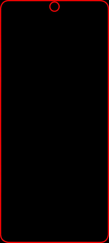 Punch hole, red, magenta, notch HD phone wallpaper