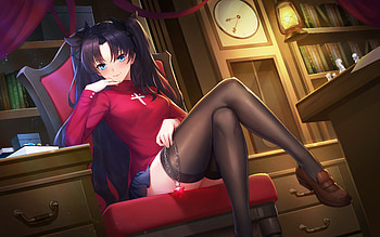 Tohsaka Rin Anime Girl , anime-girl, anime, artist, artwork, digital-art HD wallpaper