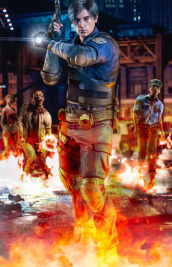 Leon S. Kennedy poster, Mobile , Resident Evil 2 HD phone wallpaper