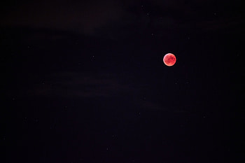 Sky, Night, Moon, Starry Sky, Full Moon, Red Moon HD wallpaper