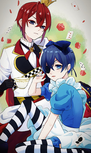 Riddle & Ciel, Anime, Twisted-Wonderland, Black_Butler HD phone wallpaper