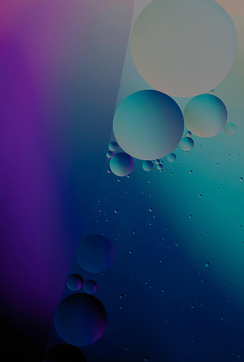 Abstract, Water, Dark, Gradient, Bubble HD phone wallpaper