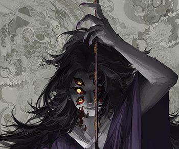 Kokushibo - Demon Slayer, Kokushibo (Demon Slayer), Anime, Demon Slayer: Kimetsu no Yaiba HD wallpaper