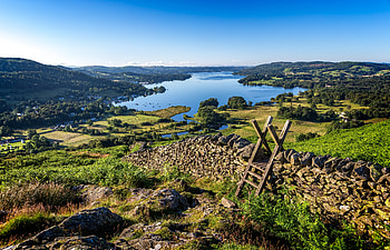 Landscape, Nature, Grass, Lake, Structure, Wall HD wallpaper