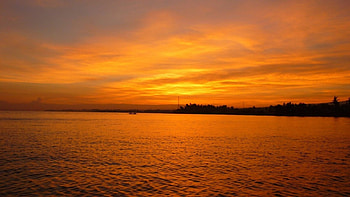 Lovina Sunset, sea, clouds, sky, nature, sunset, ocean HD wallpaper