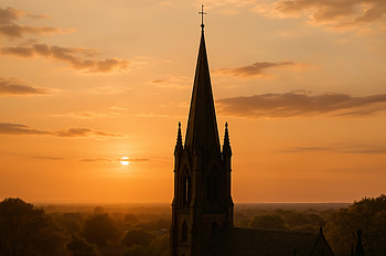 Black Spire Sunset — Ultra, silhouette HD wallpaper