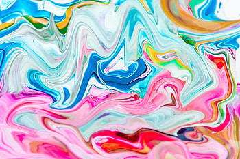 Abstract, Divorces, Multicolored, Motley, Paint, Liquid, Fluid Art HD wallpaper