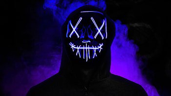 Boy Neon Mask Glowing , boy, neon, mask, artist, artwork, digital-art HD wallpaper