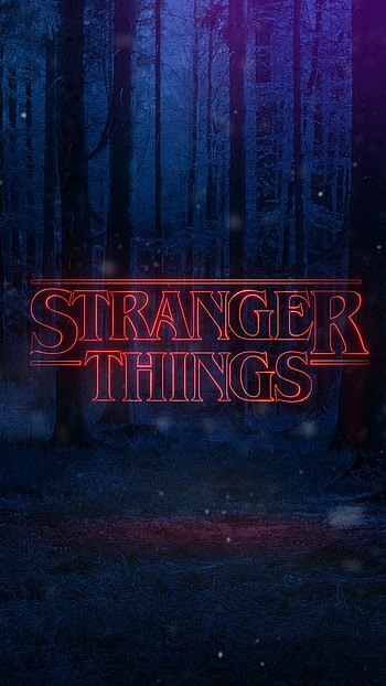 Stranger Things, Night Forest, Background HD phone wallpaper