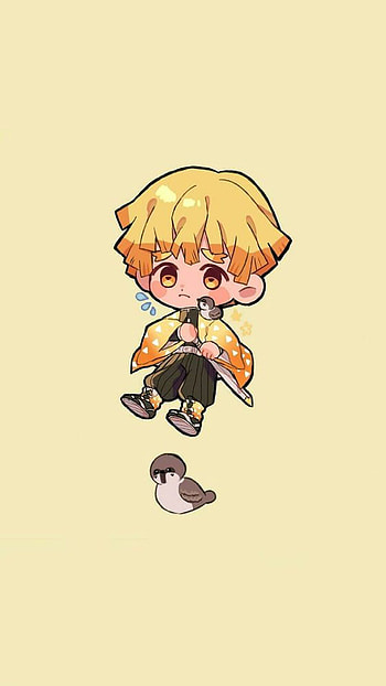 Zenetsu Agatsuma, art, cartoon HD phone wallpaper