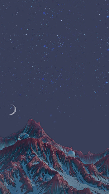 Cold Moon, nature, night, Samsung note 20 ultra HD phone wallpaper