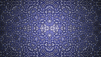Blue White Fractal Pattern Abstraction Abstract HD wallpaper